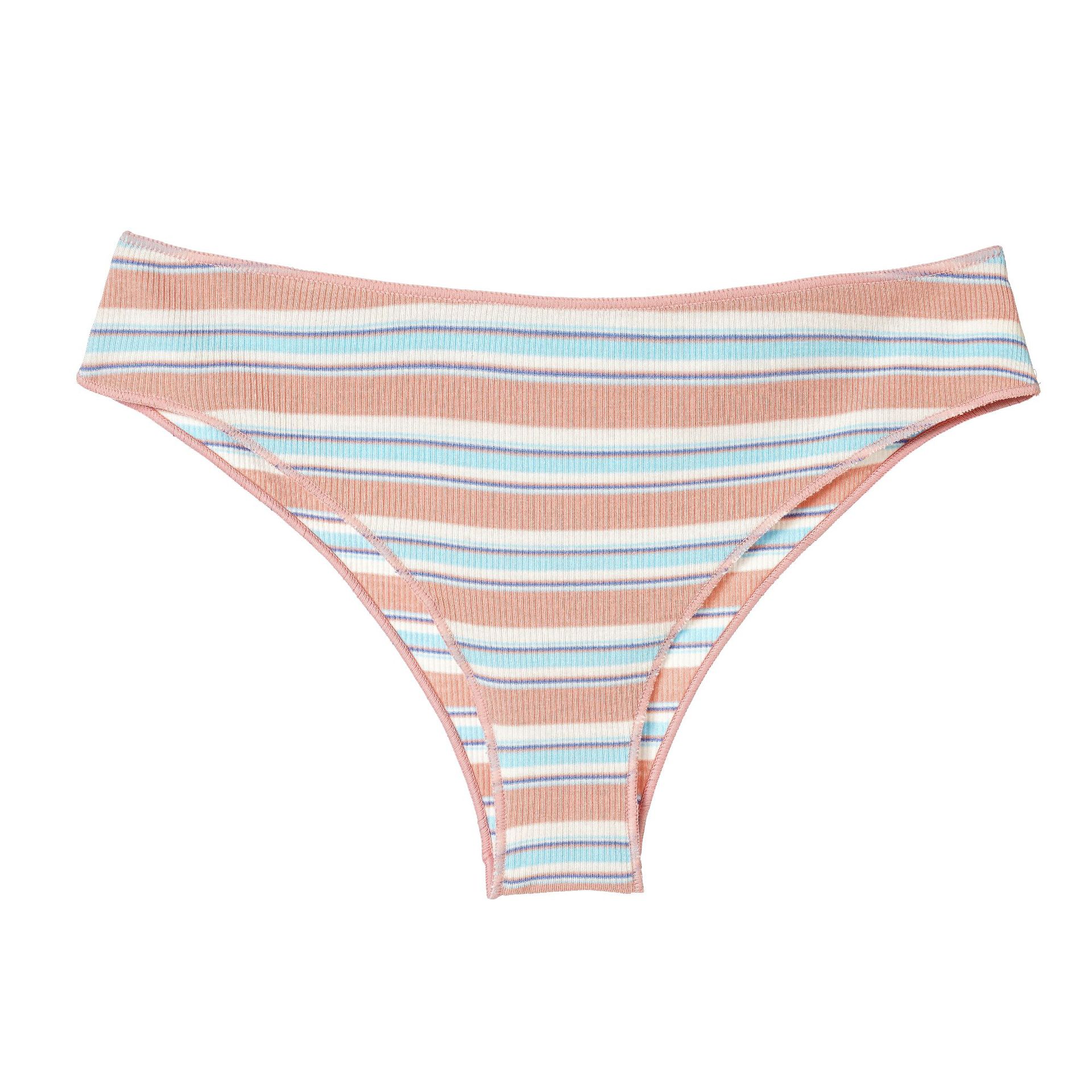 Women's Cotton Contrast Color Low Waist Panties
