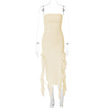 Personalized Chest Wrap Irregular Dress