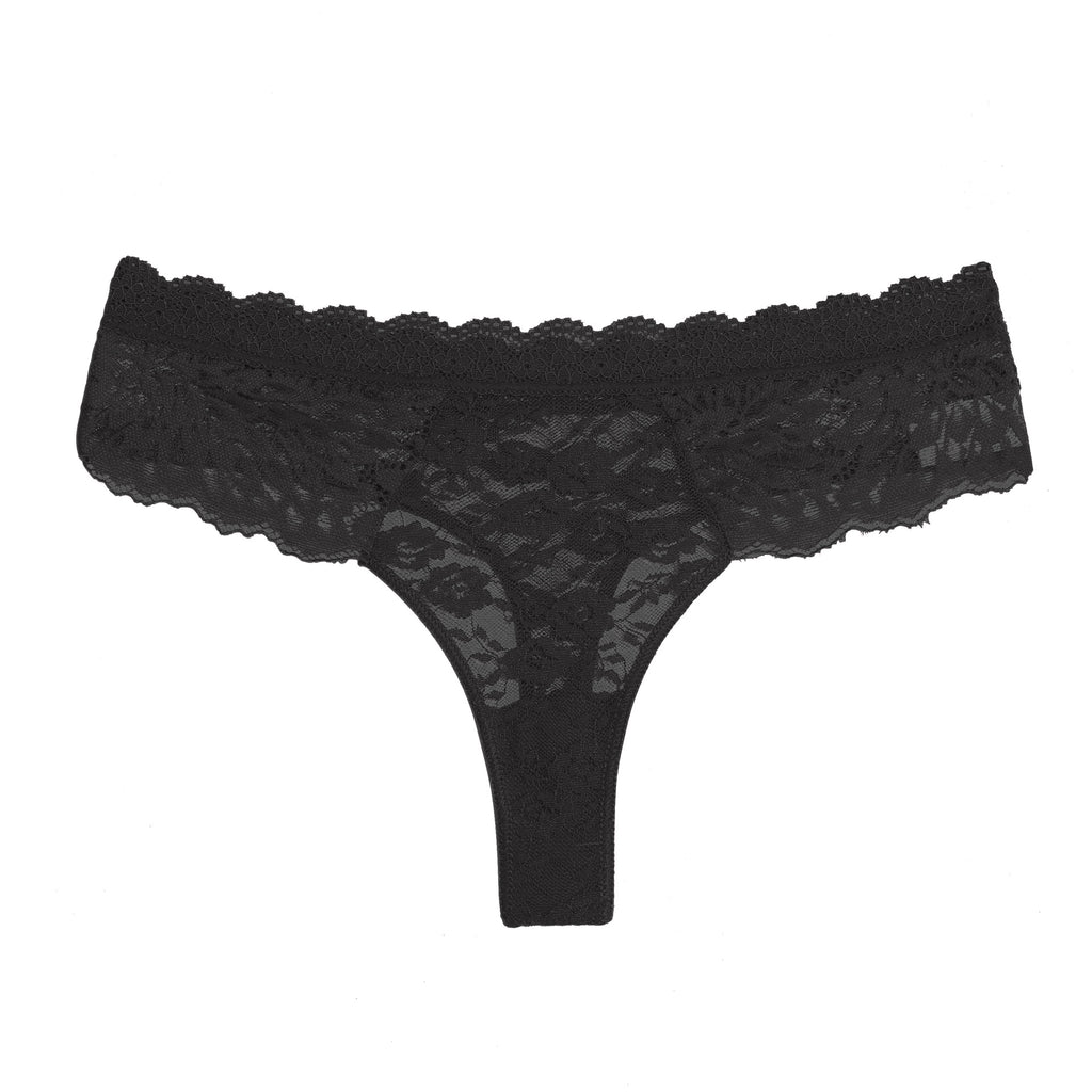 Patterned Semi-transparent Mid-rise Womens Briefs Sexy Womens Lace Thong