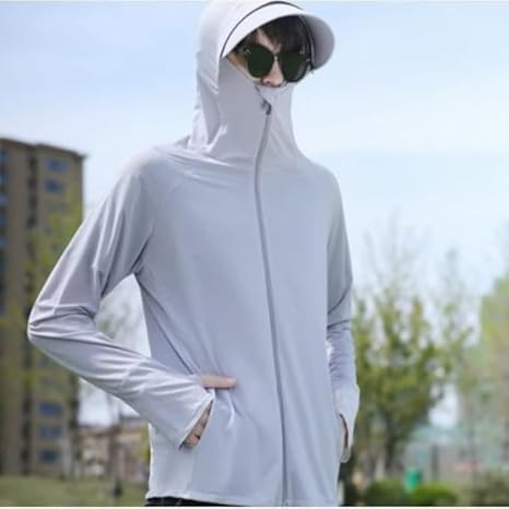 Ice Silk Sun Protection Clothing Men's UV Protection Fishing Jacket