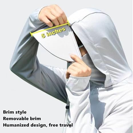 Ice Silk Sun Protection Clothing Men's UV Protection Fishing Jacket