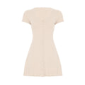 French Romantic Girl Style Base Breasted Knitted Dress