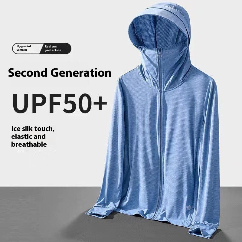 Ice Silk Sun Protection Clothing Men's UV Protection Fishing Jacket